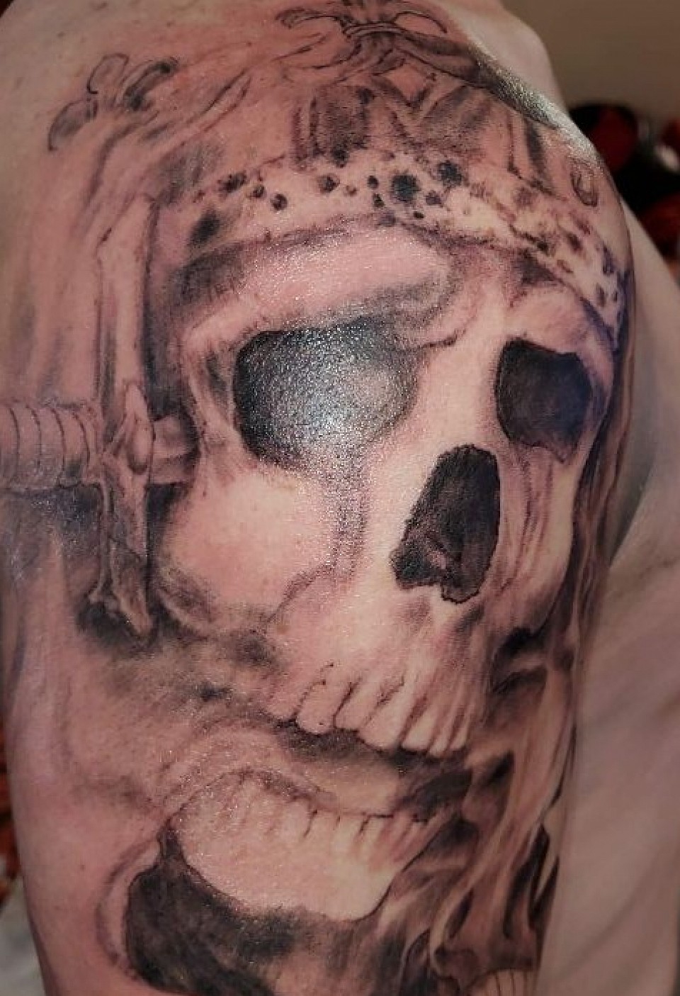 Full custom realism done by artist tattoo Christopher Cunningham